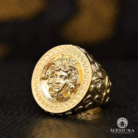 anillo de oro hombre versace|Anillos de Versace para hombre .